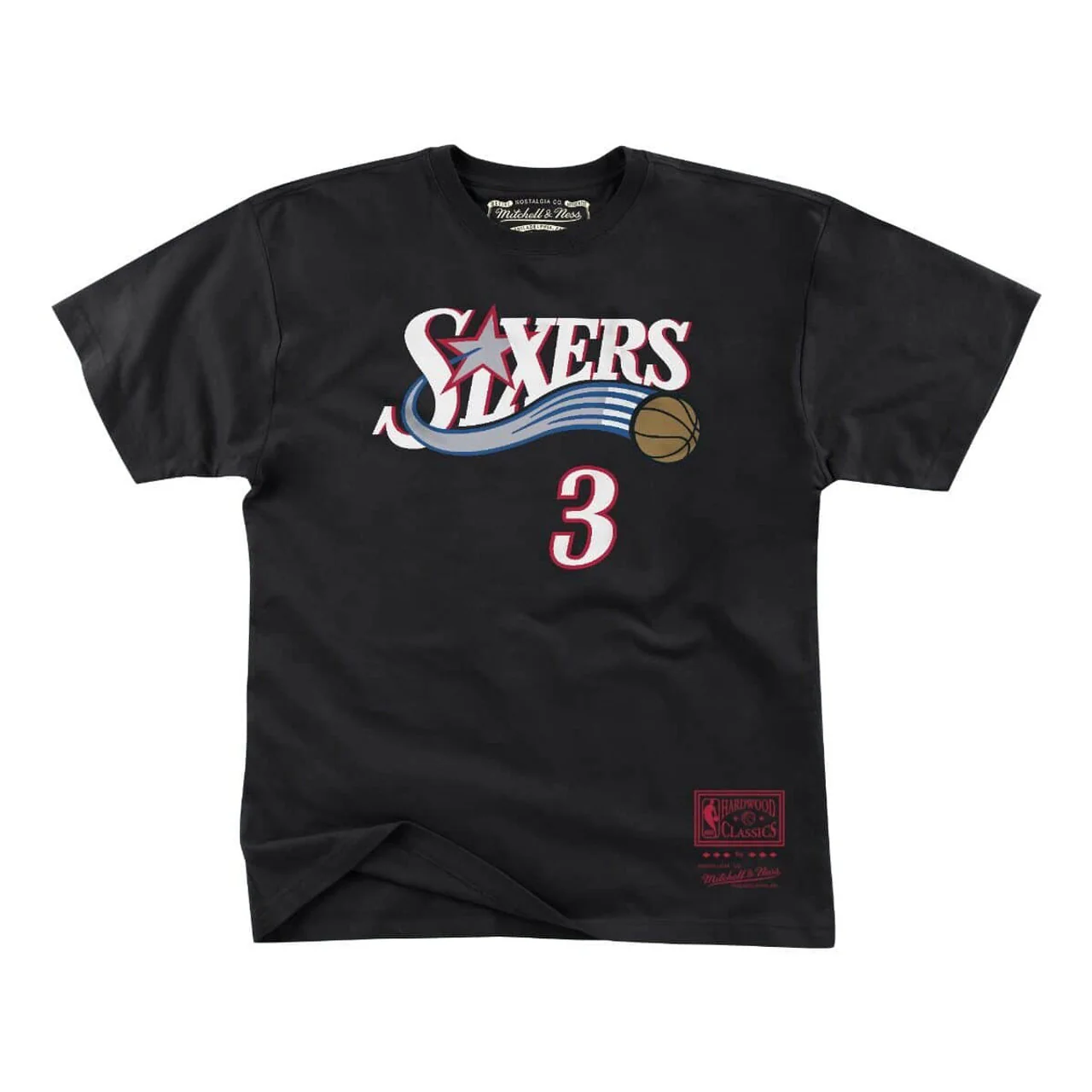 Allen Iverson Philadelphia 76ers Mitchell & Ness 1997 Name & Number T-Shirt - Image 2