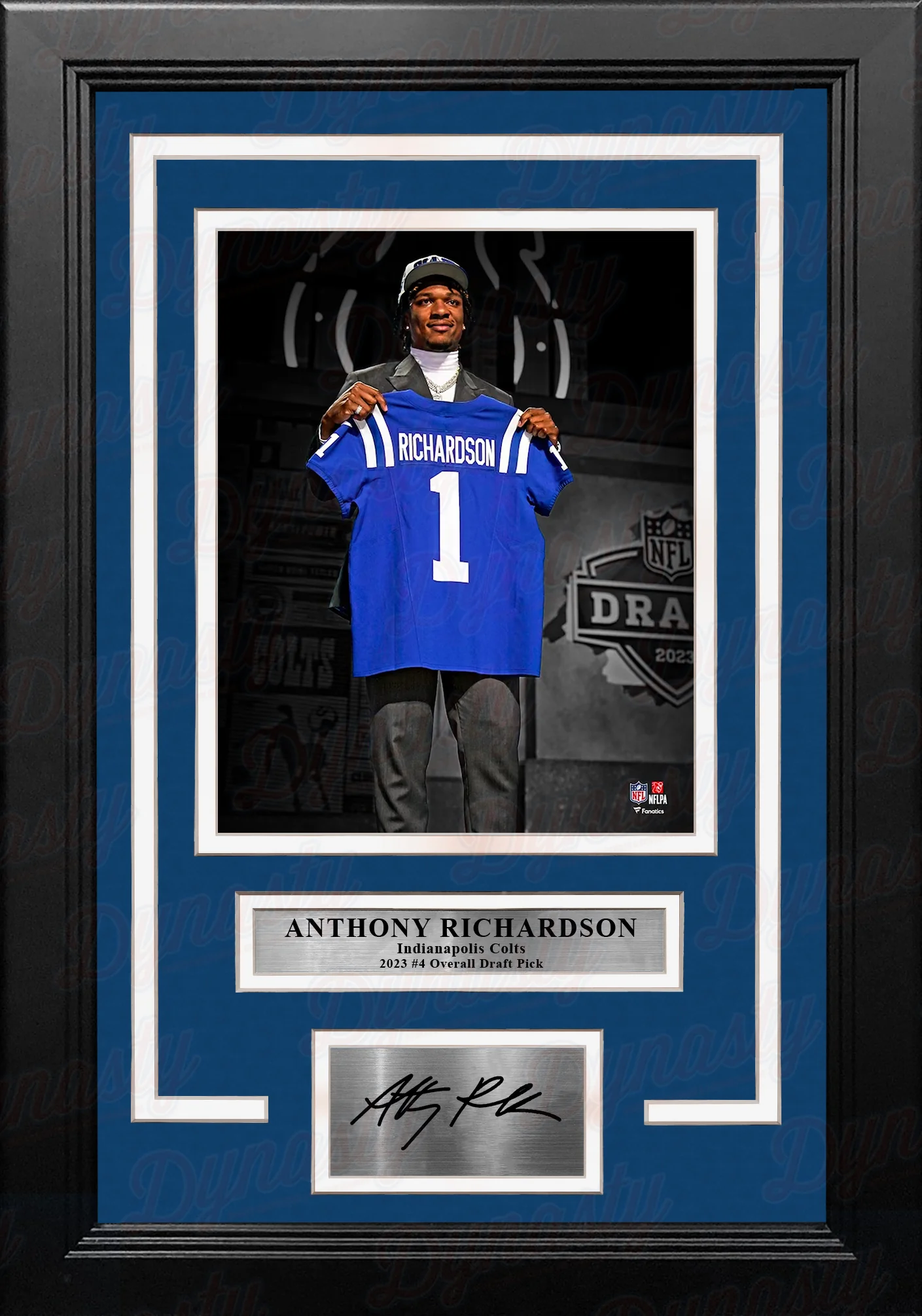 Anthony Richardson Indianapolis Colts 8" x 10" Framed Draft Football Photo with Engraved Autograph