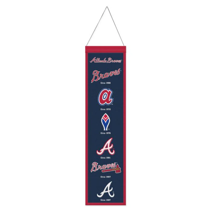 Atlanta Braves 8" x 32" Wool Banner