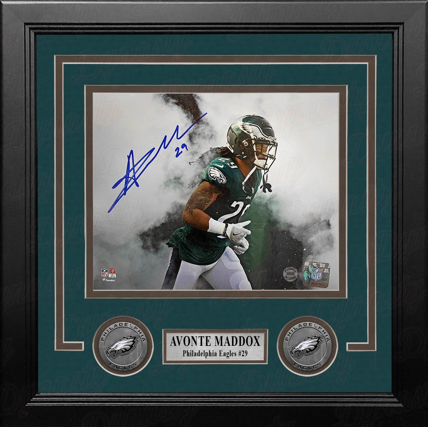 Avonte Maddox in the Smoke Philadelphia Eagles Autographed 8" x 10" Framed Football Photo