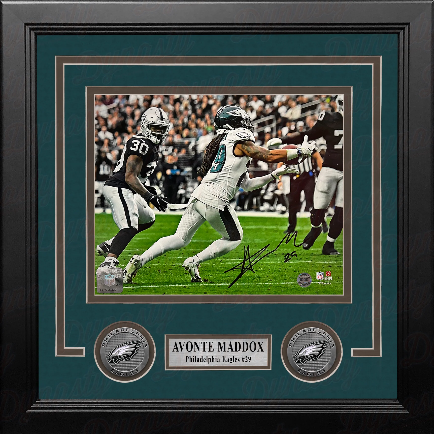 Avonte Maddox Interception v. Raiders Philadelphia Eagles Autographed 8" x 10" Framed Football Photo