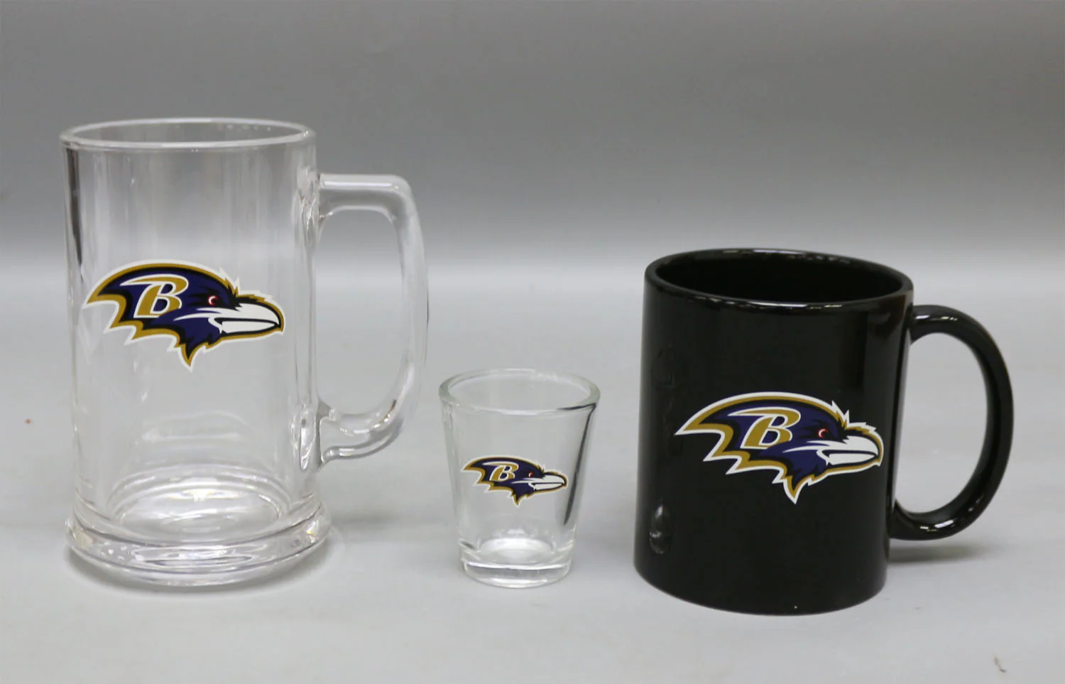 Baltimore Ravens 3-Piece Glassware Gift Set