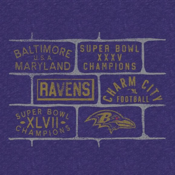 Baltimore Ravens Hometown Football T-Shirt - Image 2