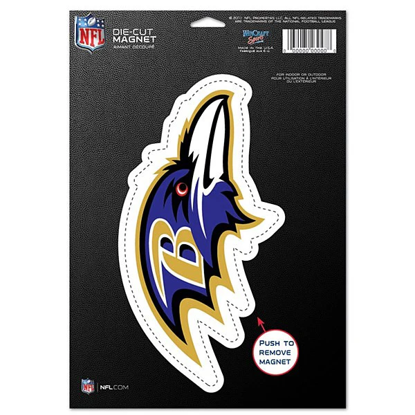 Baltimore Ravens NFL Football 8" Die-Cut Magnet