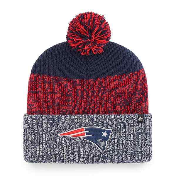 New England Patriots '47 Brand Static Cuffed Knit Hat