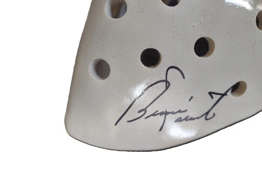 Bernie Parent Philadelphia Flyers Autographed Porcelain Goalie Mask - Image 2