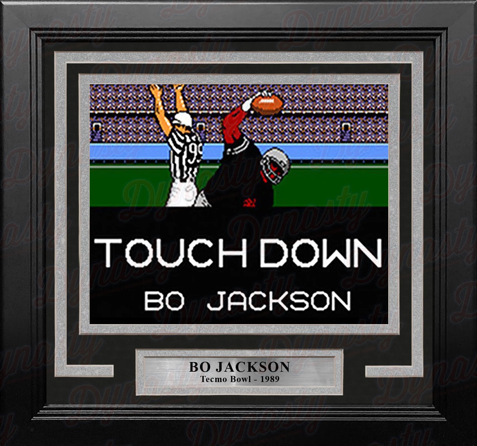 Bo Jackson Tecmo Bowl Touchdown 8" x 10" Framed Video Game Football Photo