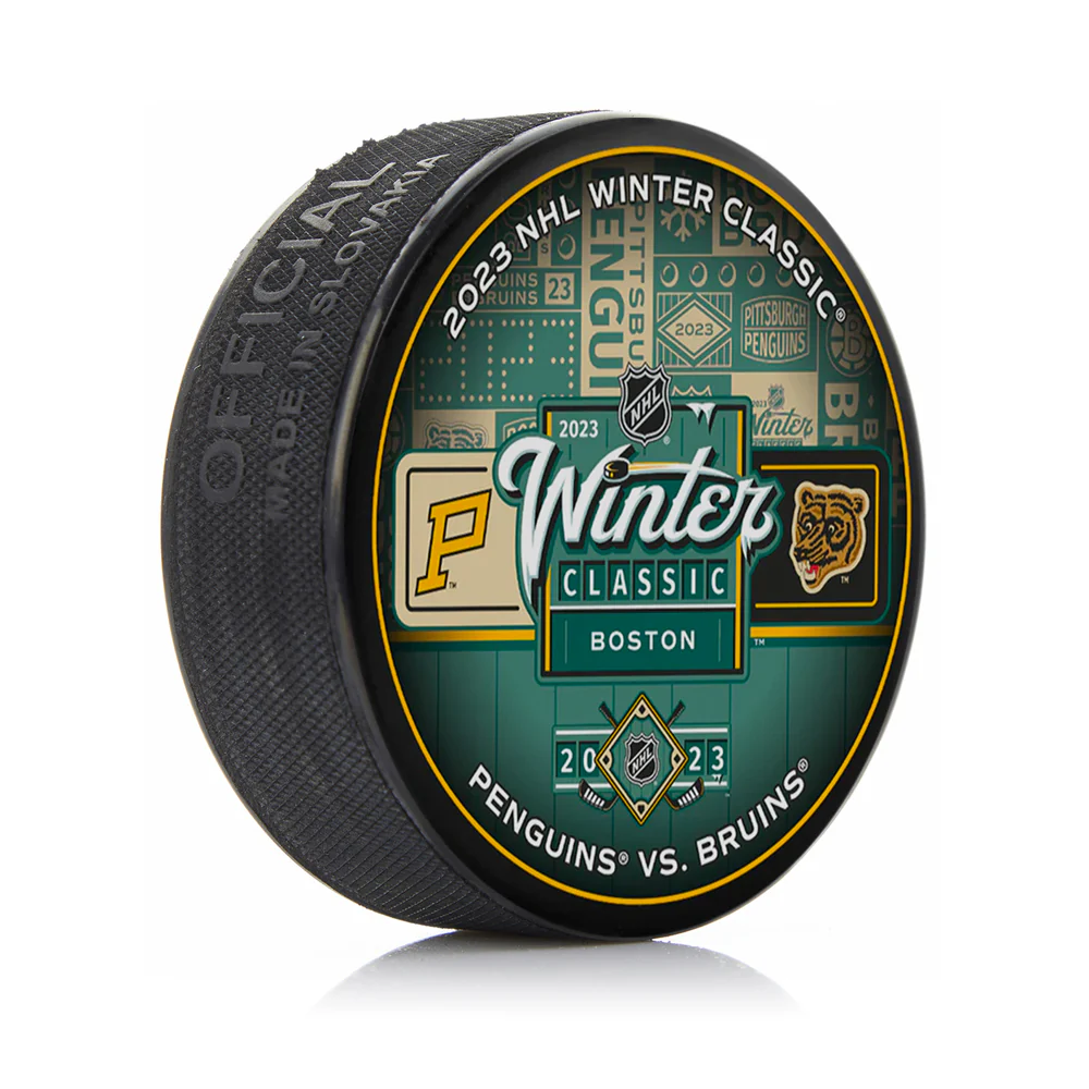 Boston Bruins 2023 Winter Classic Souvenir Fenway Park Puck