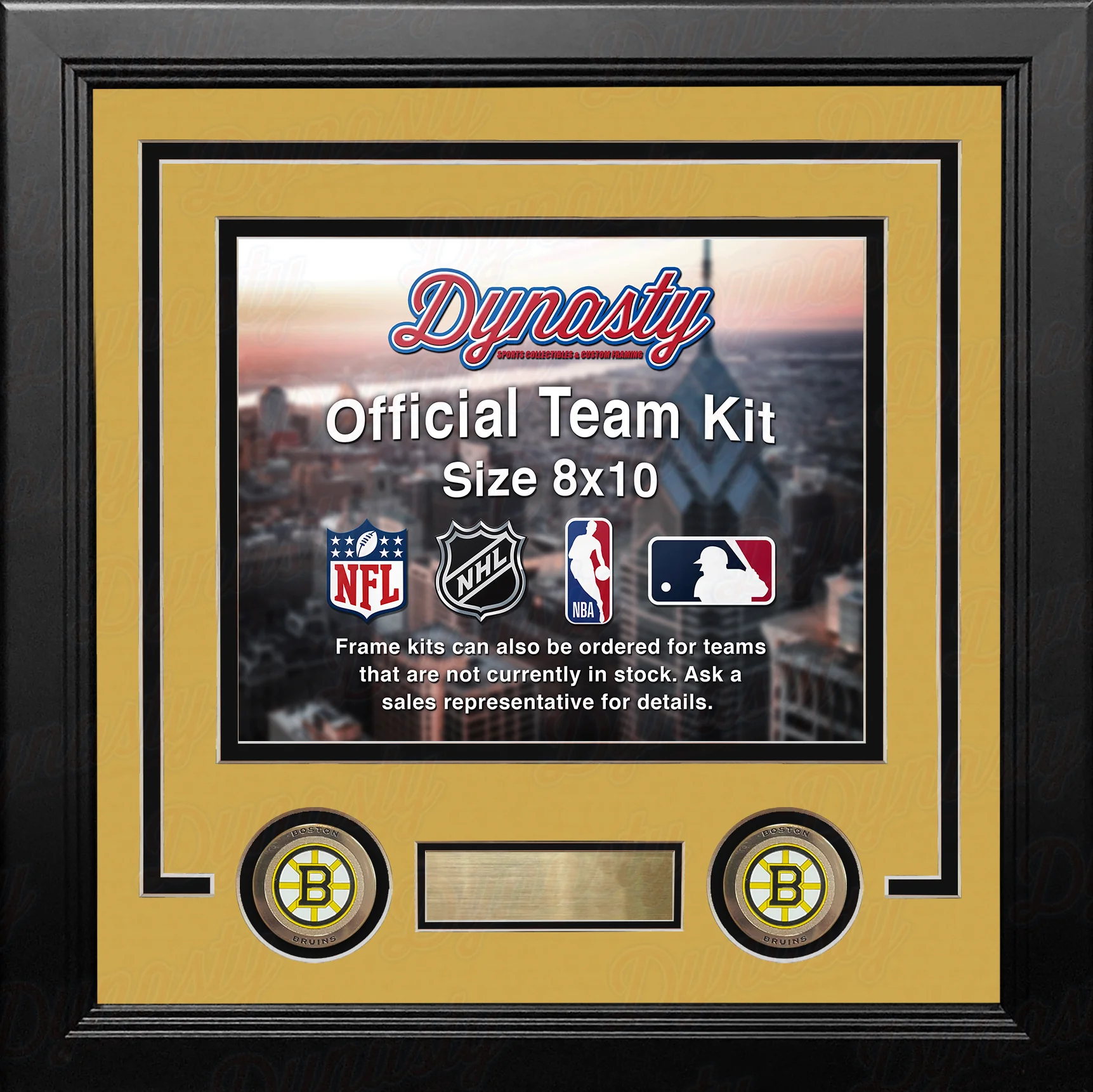 Boston Bruins Custom NHL Hockey 8x10 Picture Frame Kit (Multiple Colors) - Image 3