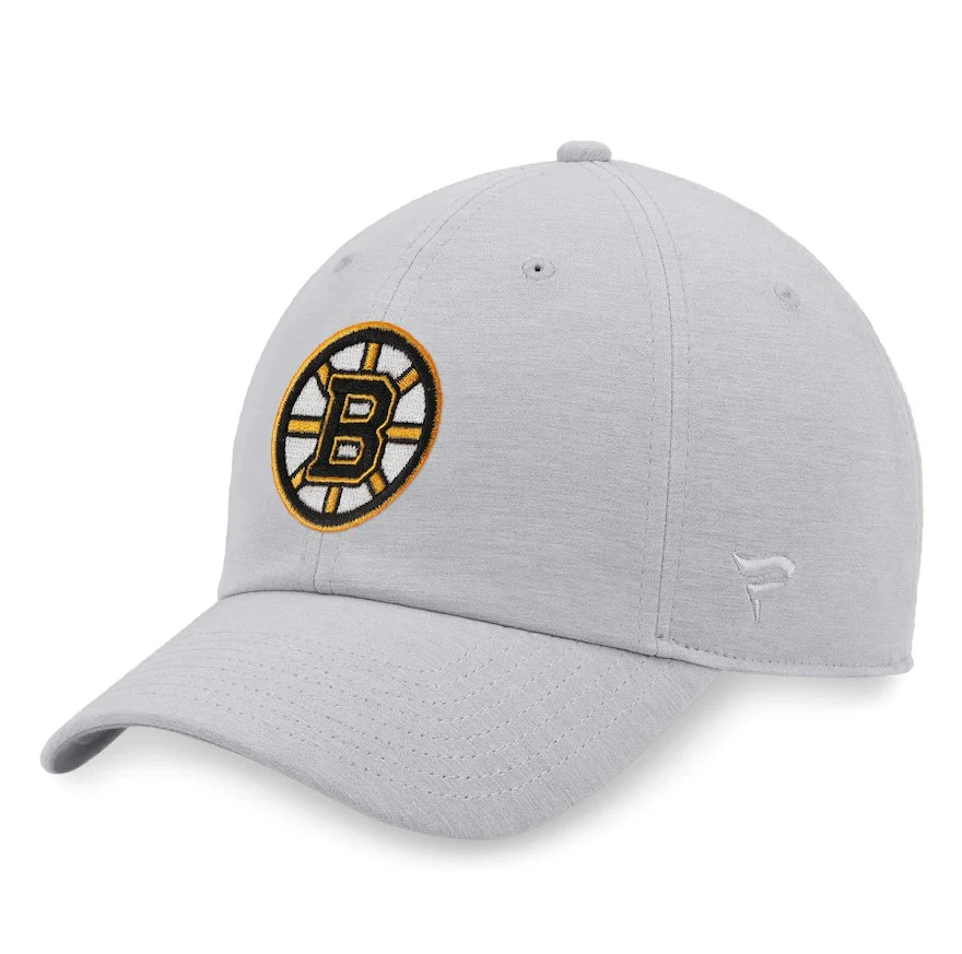 Boston Bruins Logo Adjustable Hat - Heather Gray