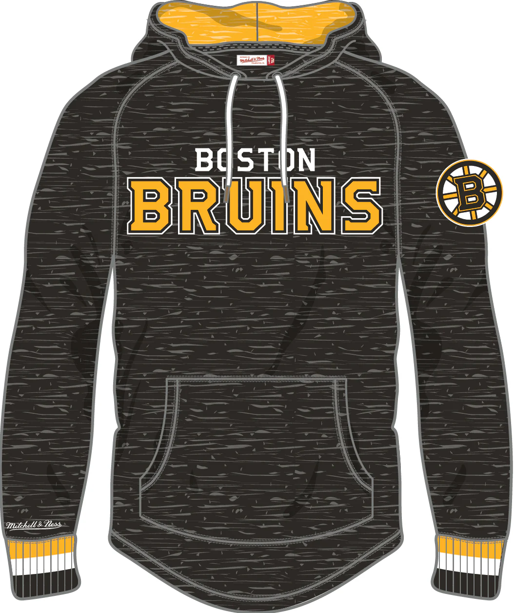 Boston Bruins Mitchell & Ness Legendary Slub Long-Sleeve Hoodie