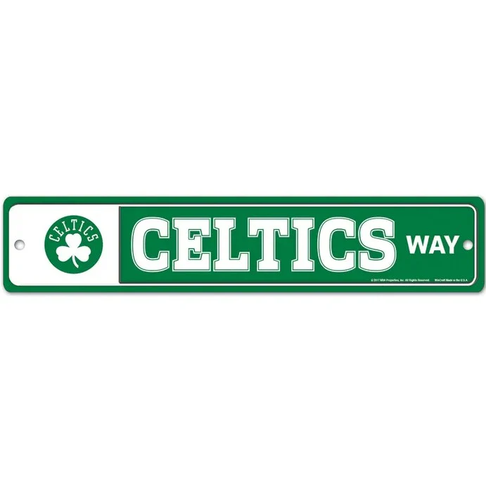 Boston Celtics 3.75" x 19" Street Sign