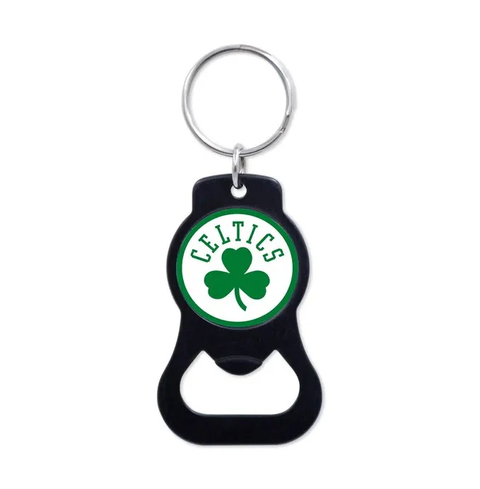 Boston Celtics Black Logo Bottle Opener Keychain