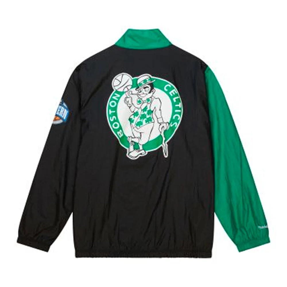 Boston Celtics Mitchell & Ness Arched Retro Lined Windbreaker - Image 2
