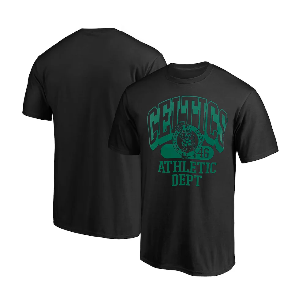 Boston Celtics Youth Black Logo Athletic Department T-Shirt