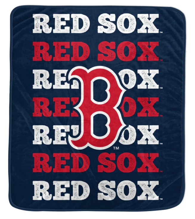 Boston Red Sox 60" x 70" Repeat Refresh Premium Plush Throw Blanket