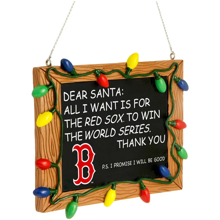 Boston Red Sox Chalkboard Sign Ornament