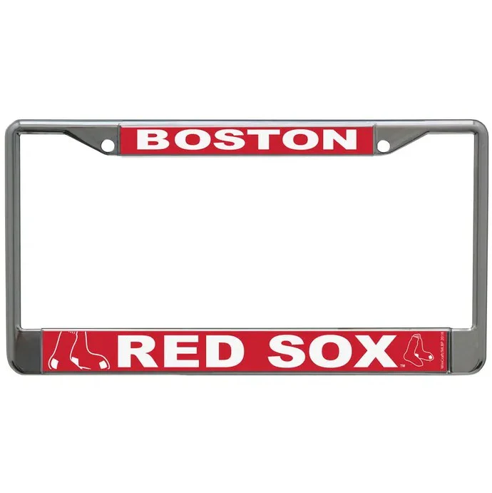 Boston Red Sox Chrome License Plate Frame