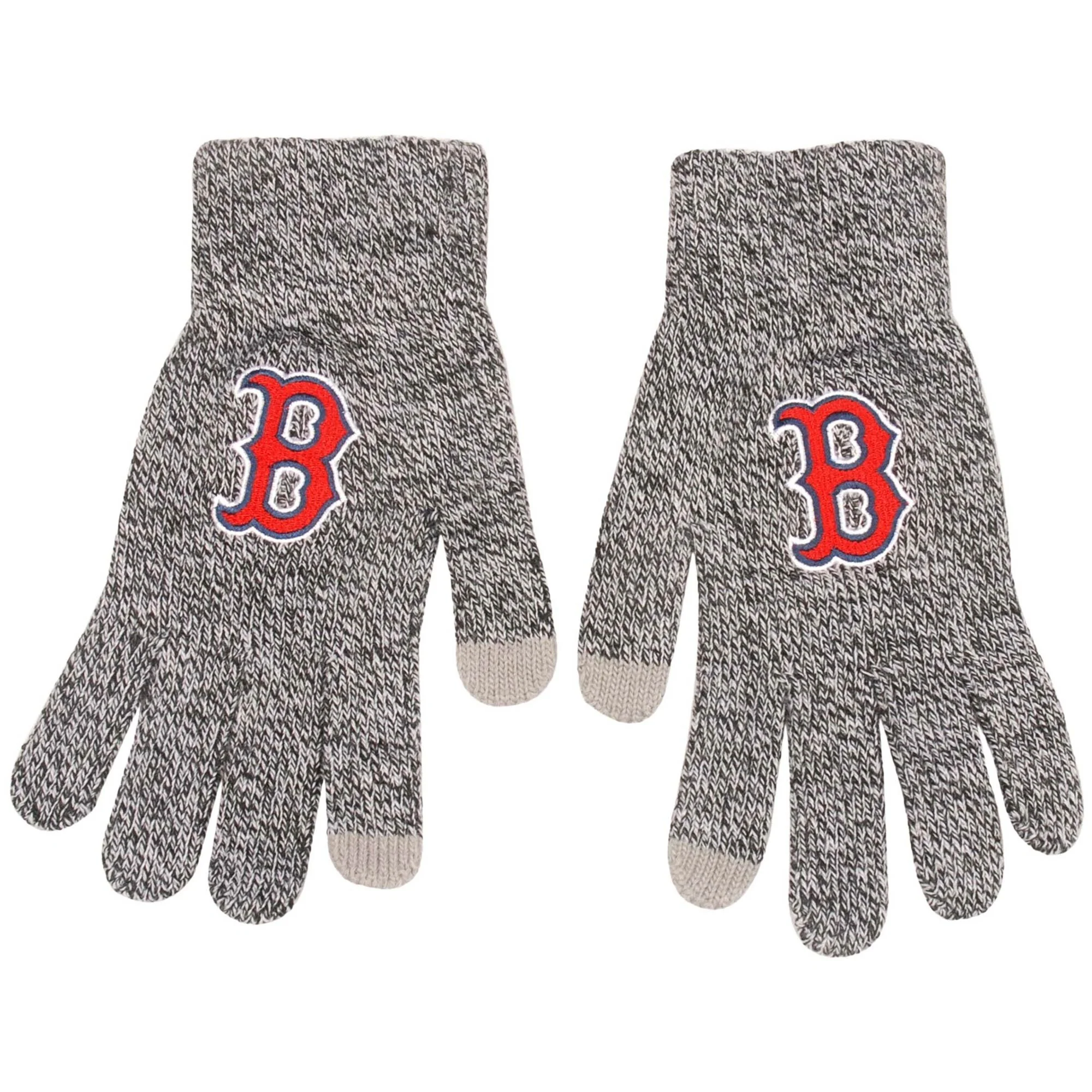Boston Red Sox Gray Knit Texting Gloves