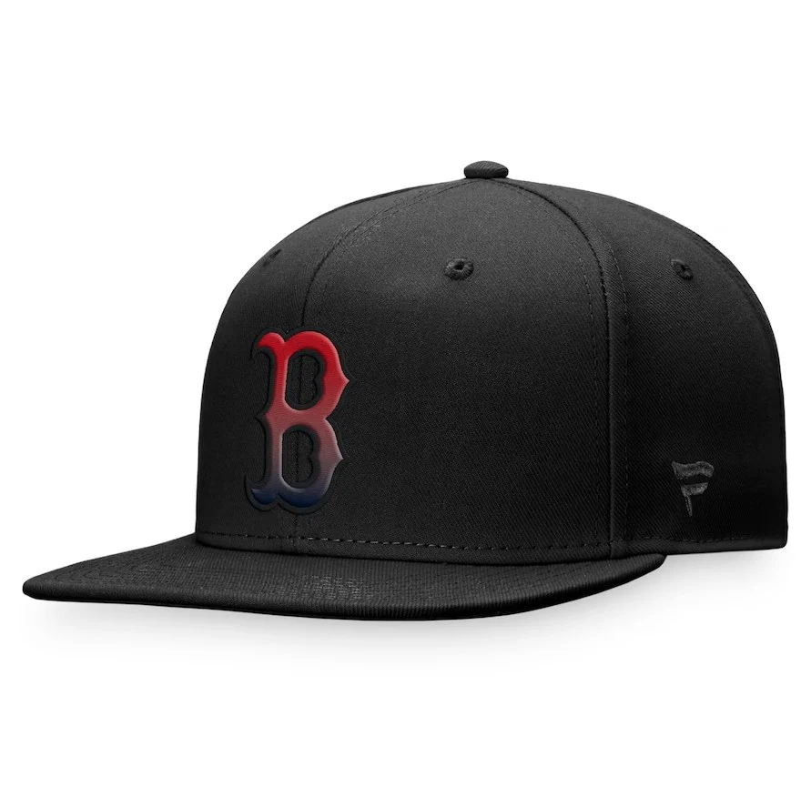 Boston Red Sox Majestic Color Fade Snapback Hat - Black