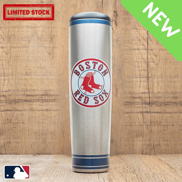 Boston Red Sox Metal Baseball Bat Dugout Travel Mug