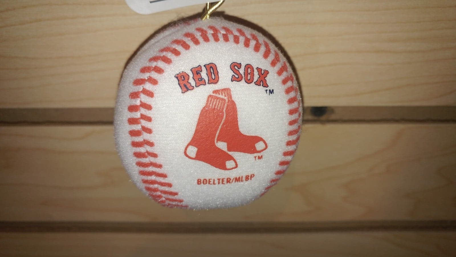 Boston Red Sox Plush Baseball Ornament
