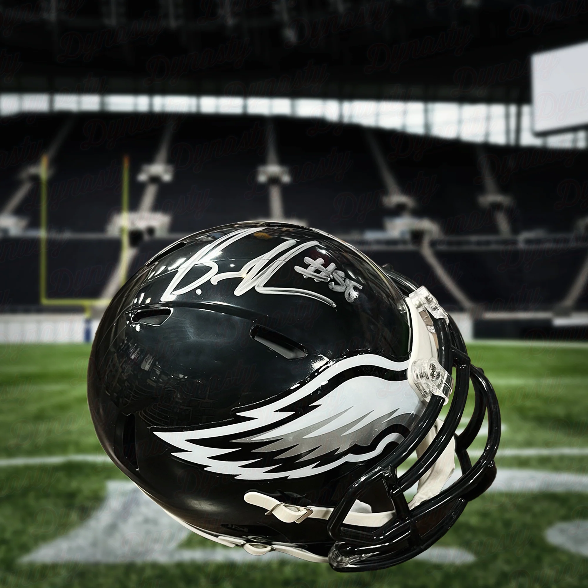 Brandon Graham Philadelphia Eagles Autographed Alternate Black Speed Mini-Helmet