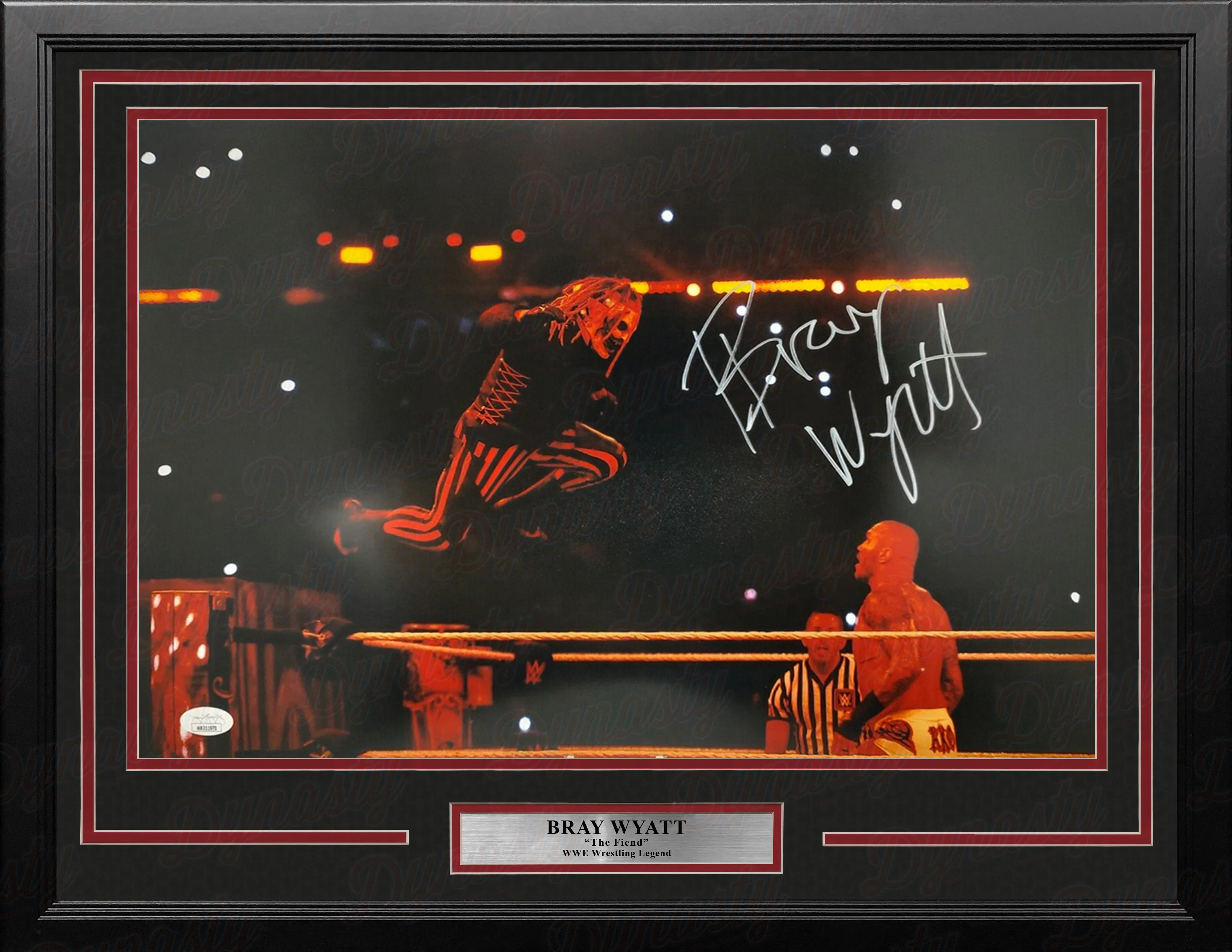 Bray Wyatt WrestleMania v. Randy Orton Autographed 12" x 18" Framed WWE Wrestling Photo