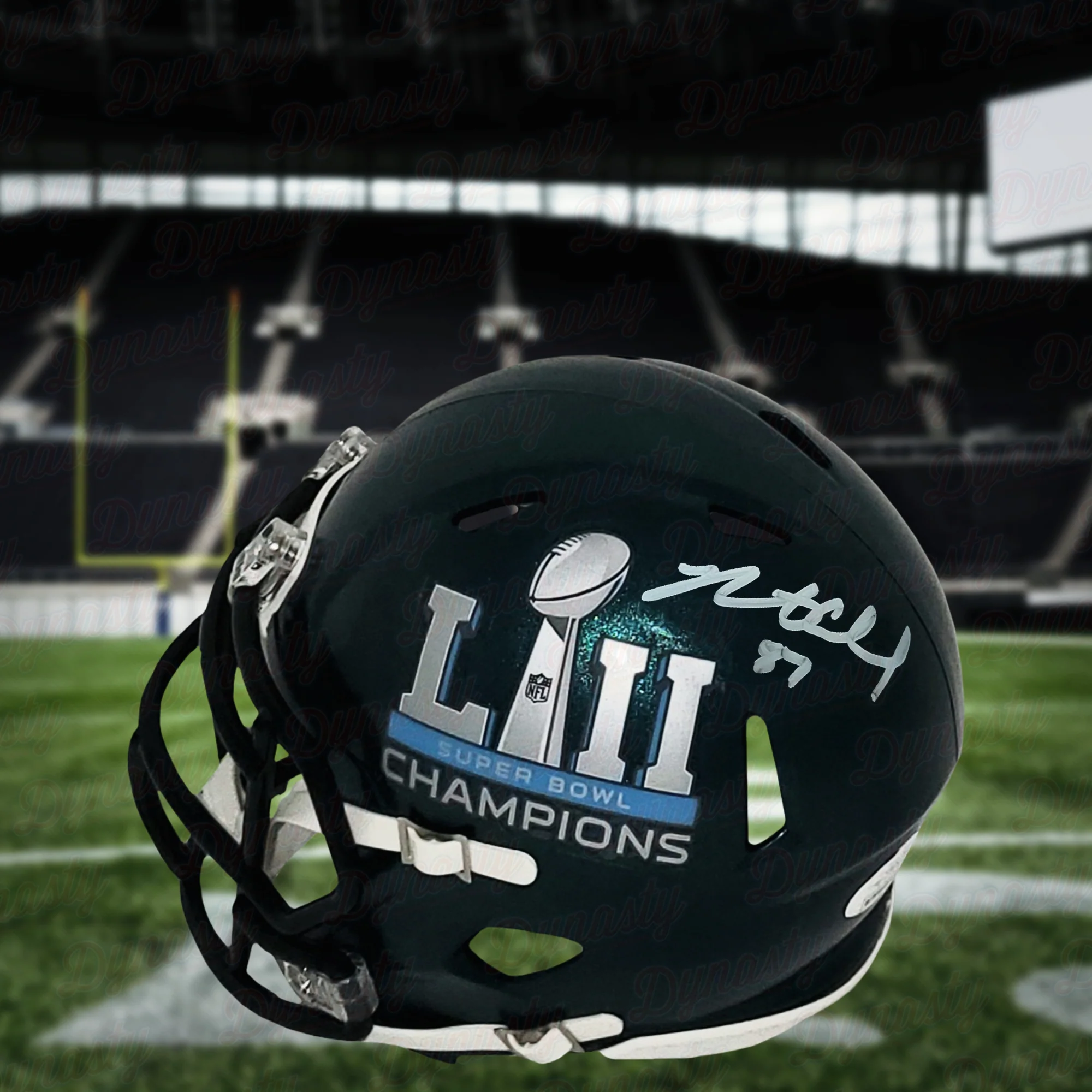Brent Celek Philadelphia Eagles Autographed Super Bowl LII Mini-Helmet