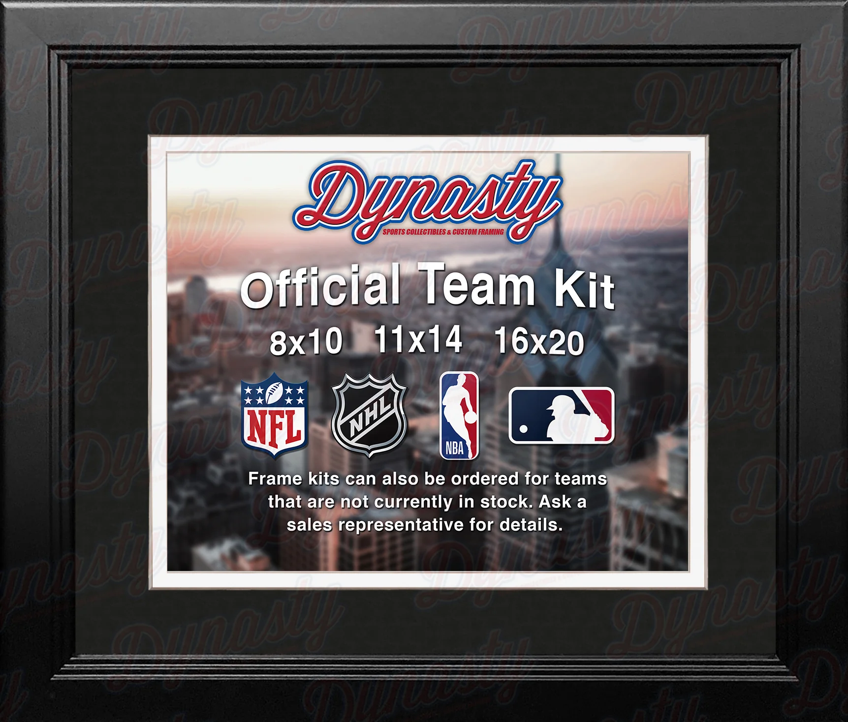 Brooklyn Nets Custom NBA Basketball 8x10 Picture Frame Kit (Multiple Colors)