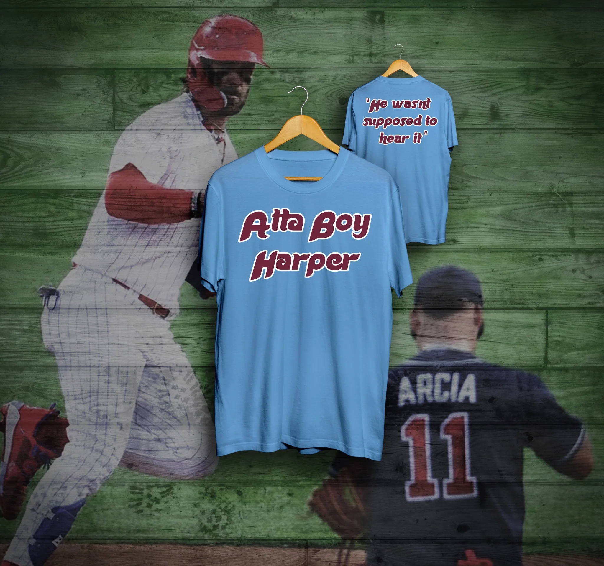 Bryce Harper 'Atta Boy' Phillies Playoff T-Shirt - Image 2
