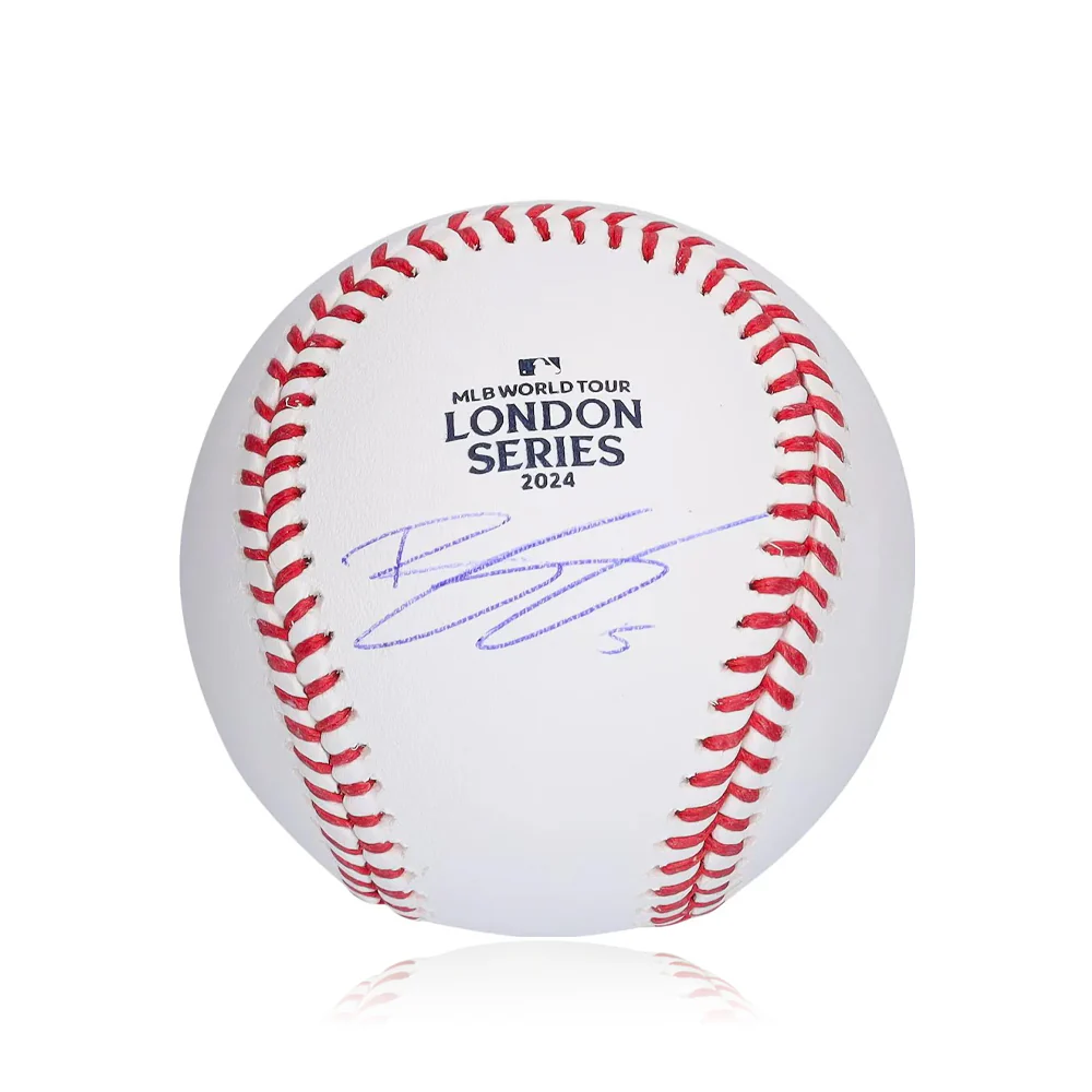 Bryson Stott Philadelphia Phillies Autographed 2024 London Series Logo Baseball