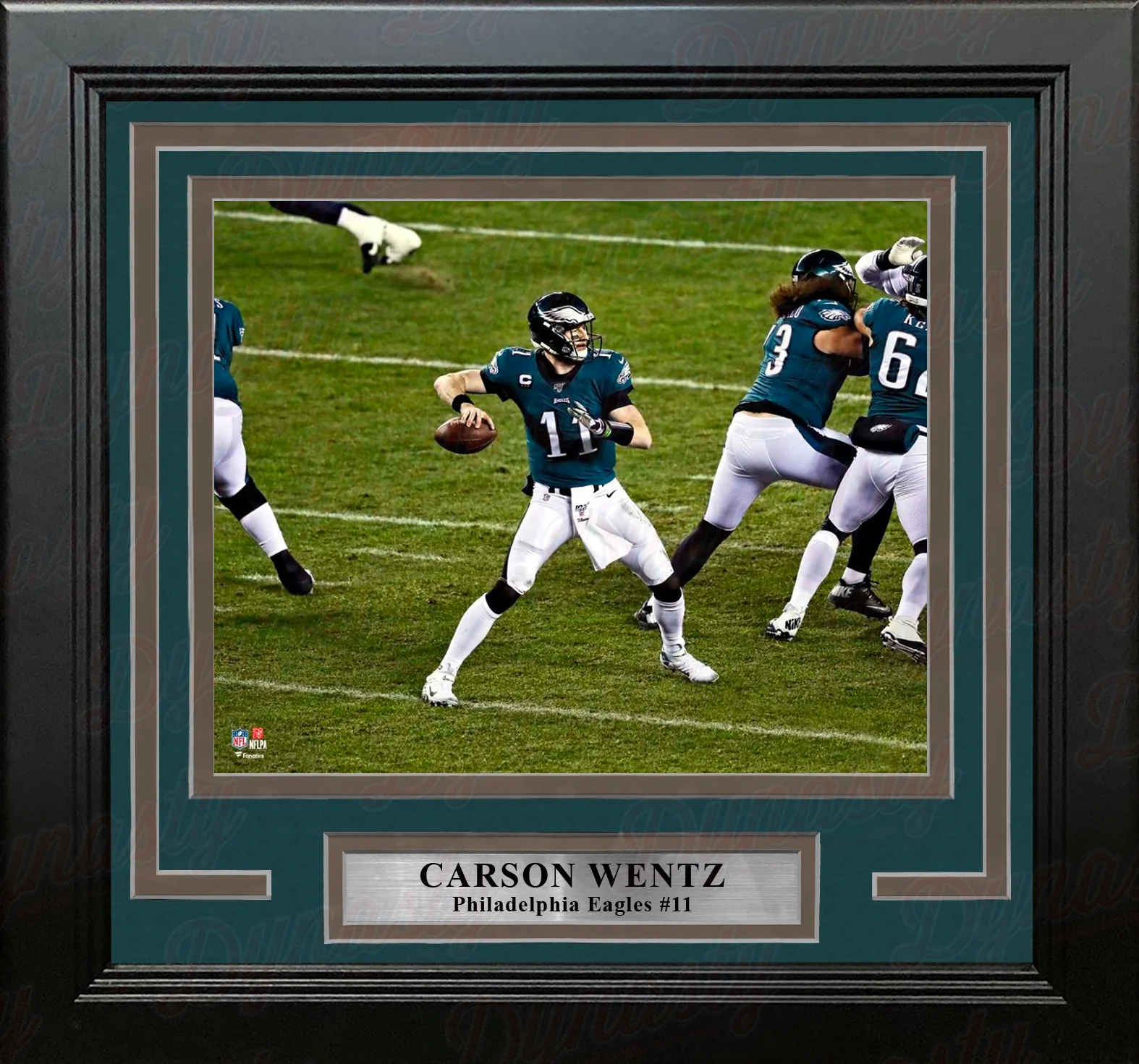 Carson Wentz in Action Philadelphia Eagles 8" x 10" Framed Football Photo