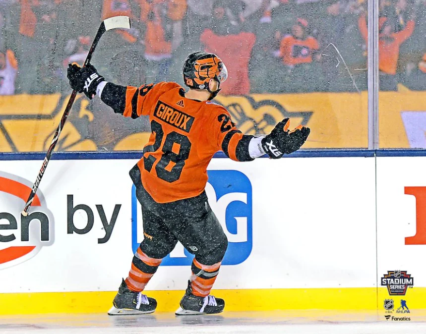 Claude Giroux 2019 Stadium Series Philadelphia Flyers 8" x 10" Hockey Photo