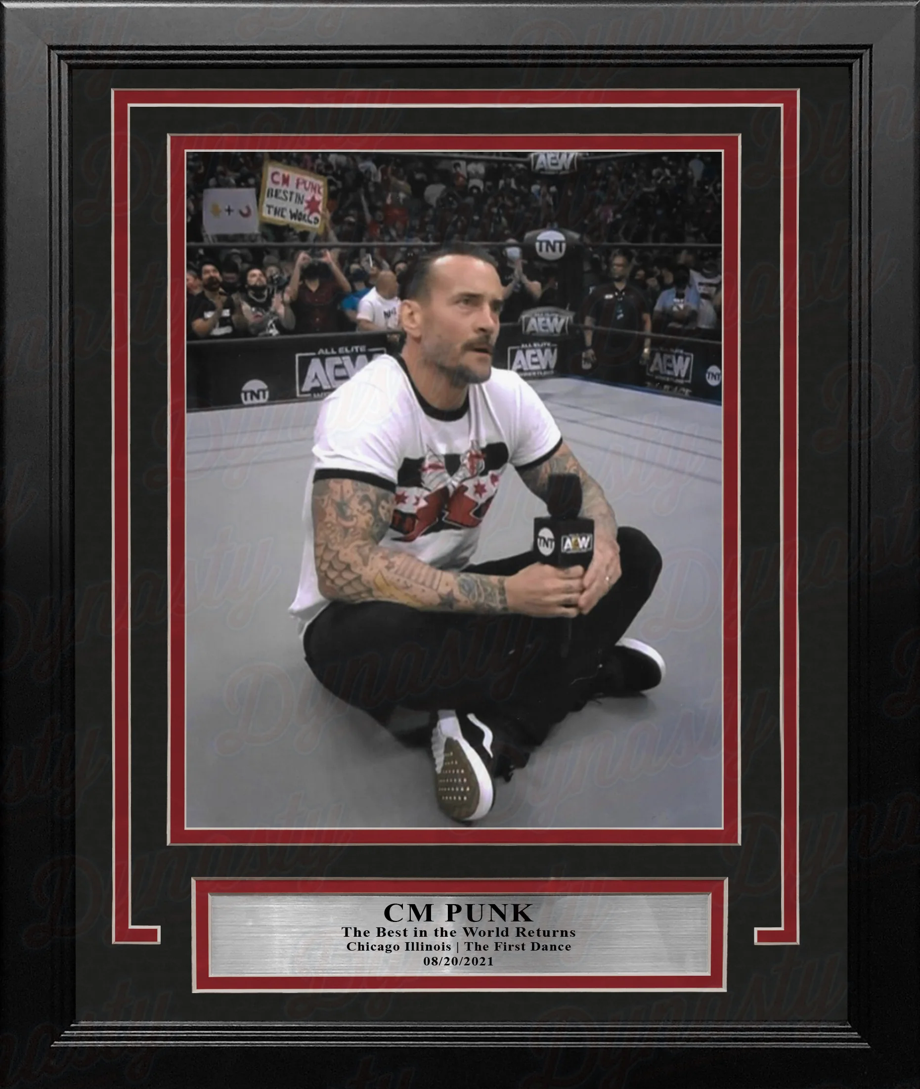 CM Punk Returns to Chicago 8" x 10" Framed AEW Wrestling Debut Photo