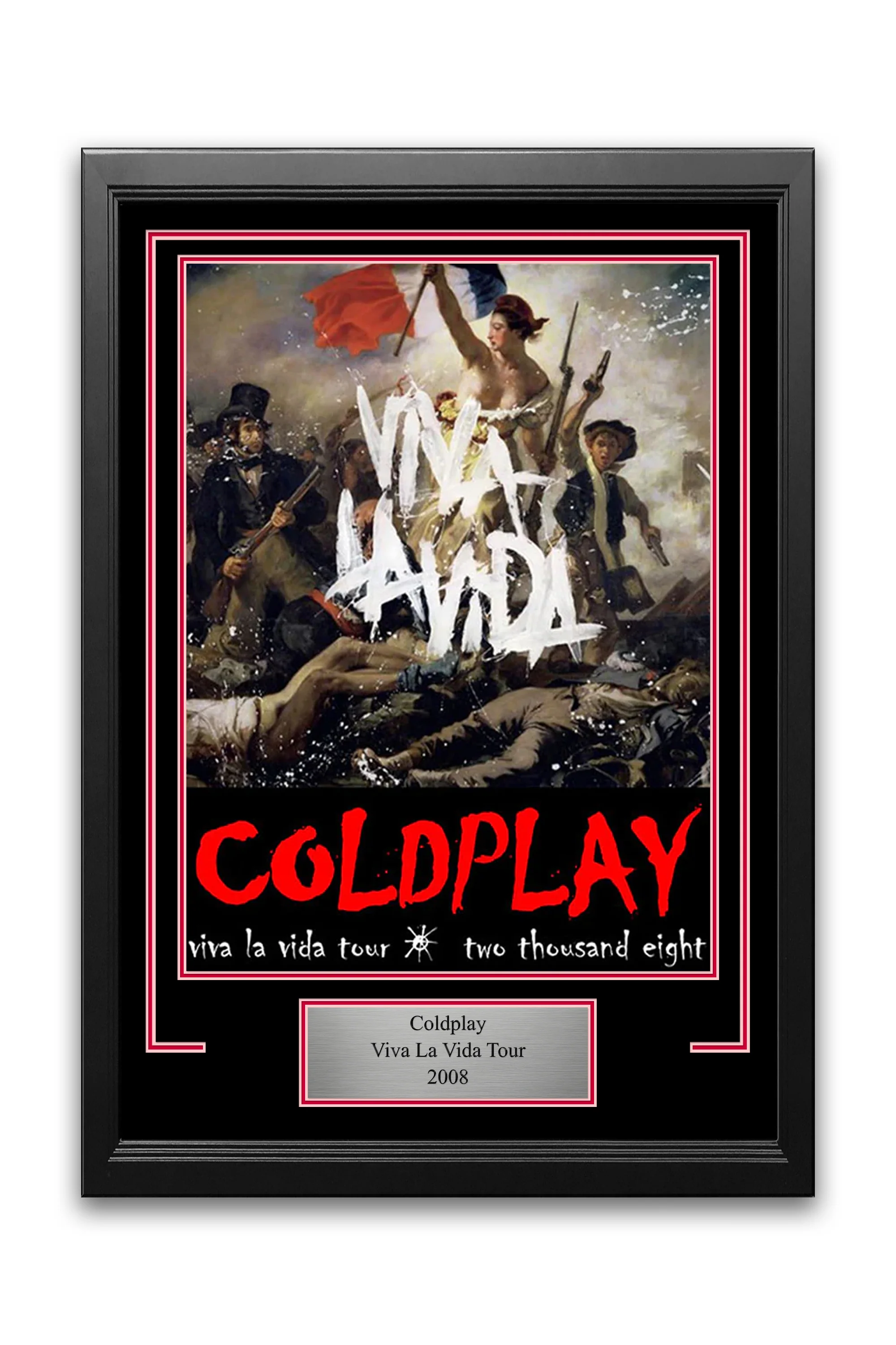 Coldplay Viva la Vida 2008 Tour Concert Poster Frame Kit
