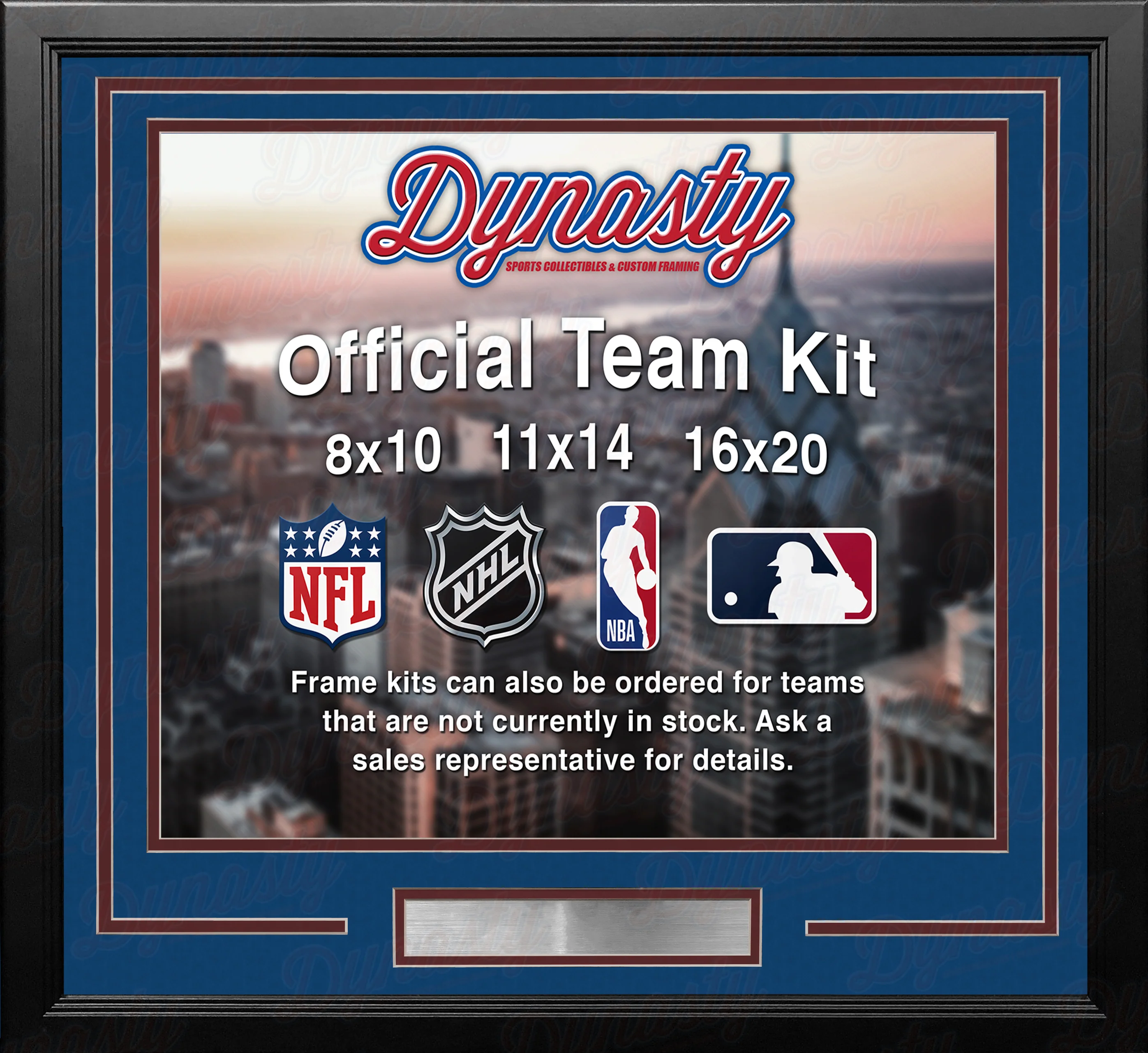 Colorado Avalanche Custom NHL Hockey 8x10 Picture Frame Kit (Multiple Colors) - Image 3