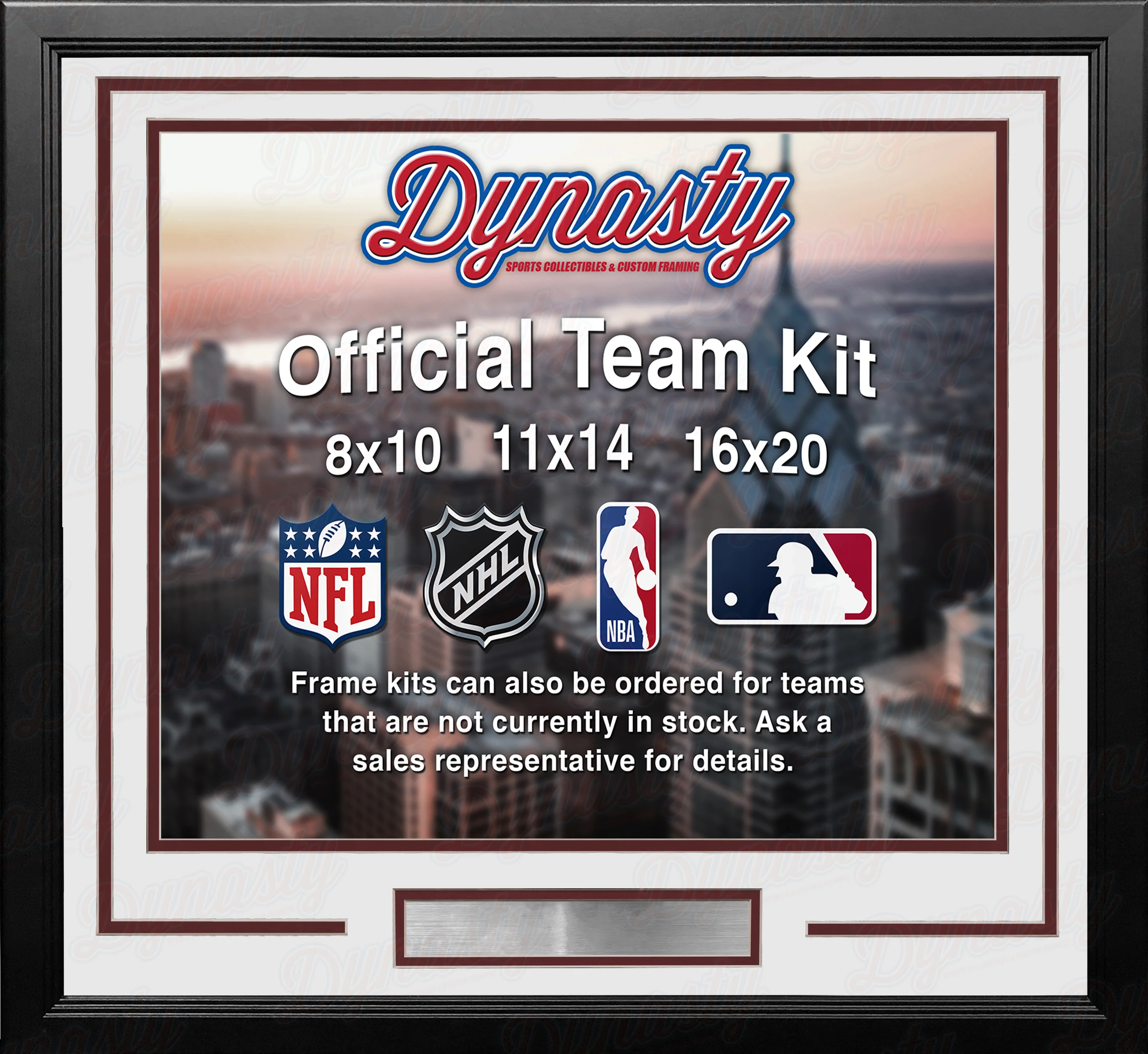 Colorado Avalanche Custom NHL Hockey 8x10 Picture Frame Kit (Multiple Colors) - Image 4