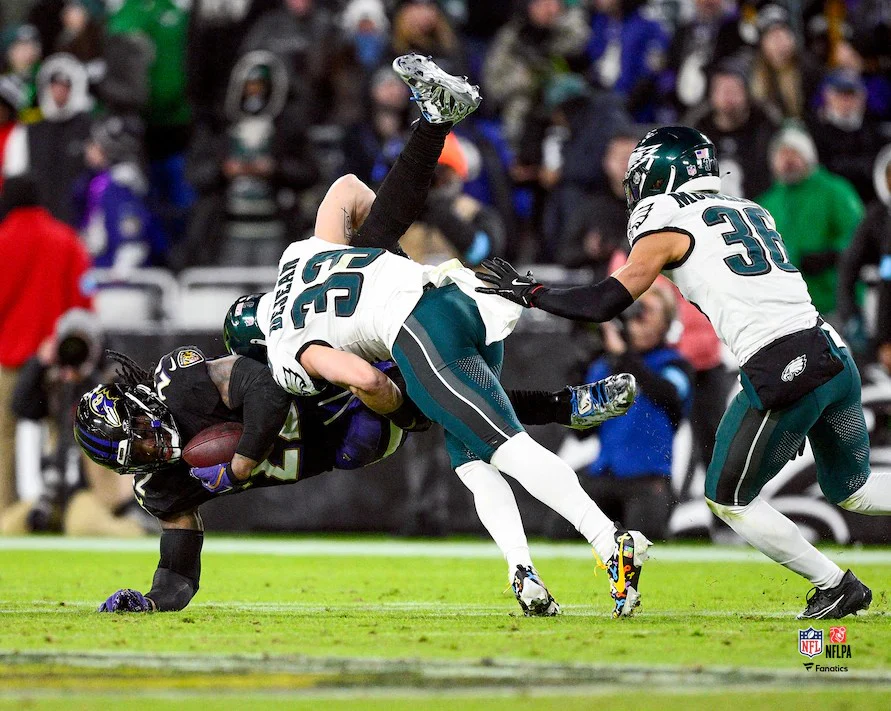 Cooper DeJean Tackles Derrick Henry Philadelphia Eagles 11" x 14" Football Photo