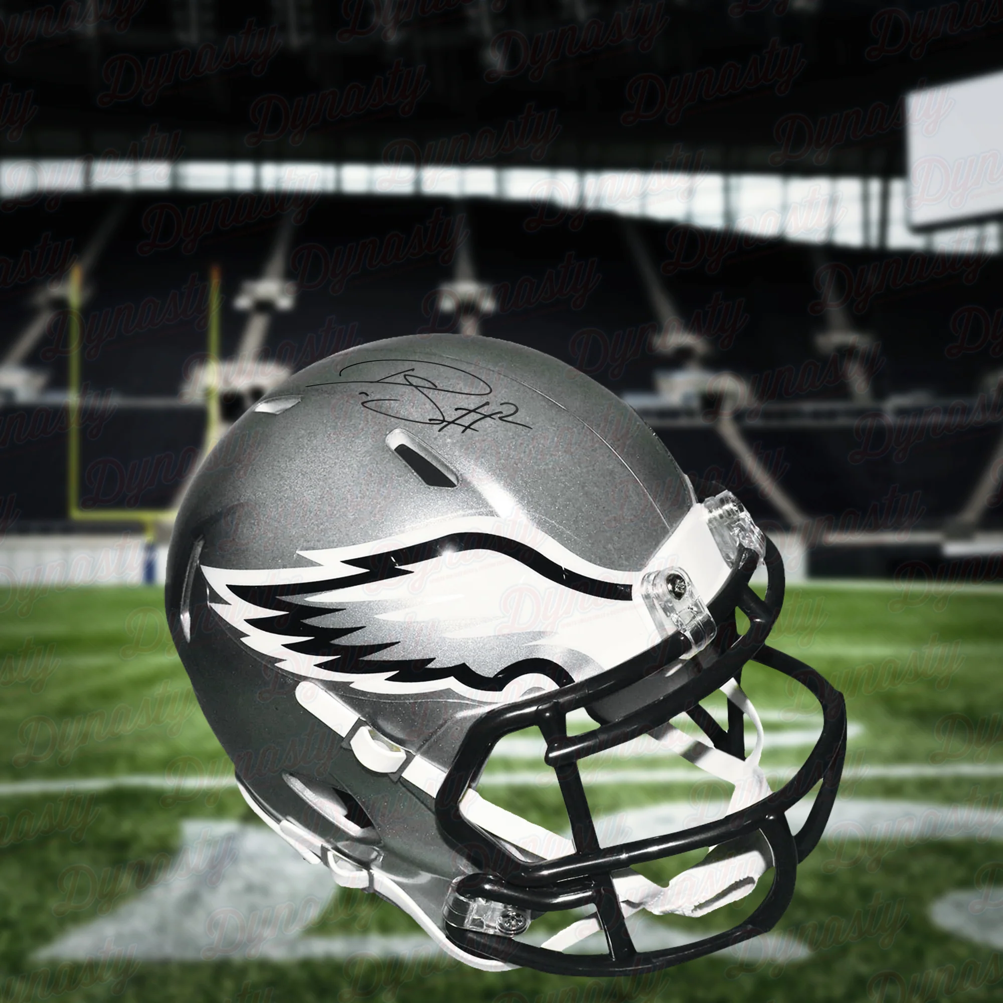 Darius Slay Philadelphia Eagles Autographed Football Flash Speed Helmet