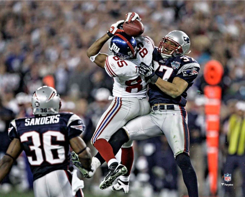 David Tyree Super Bowl XLII Helmet Catch New York Giants 11" x 14" Football Photo