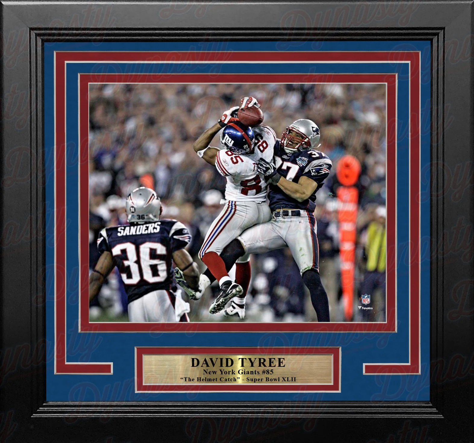 David Tyree Super Bowl XLII Helmet Catch New York Giants 11" x 14" Framed Football Photo
