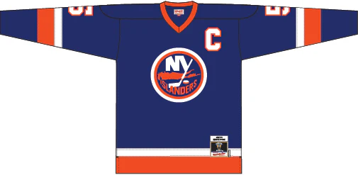 Denis Potvin New York Islanders Mitchell & Ness 1982 Captain Patch Blue Line Player Jersey - Image 2