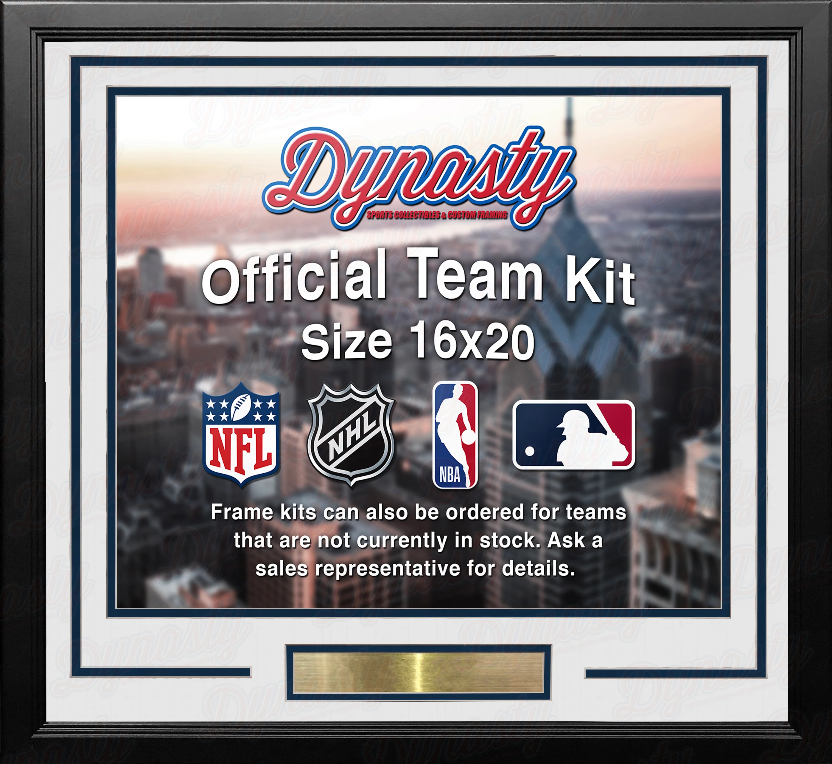 Denver Nuggets Custom NBA Basketball 16x20 Picture Frame Kit (Multiple Colors) - Image 3