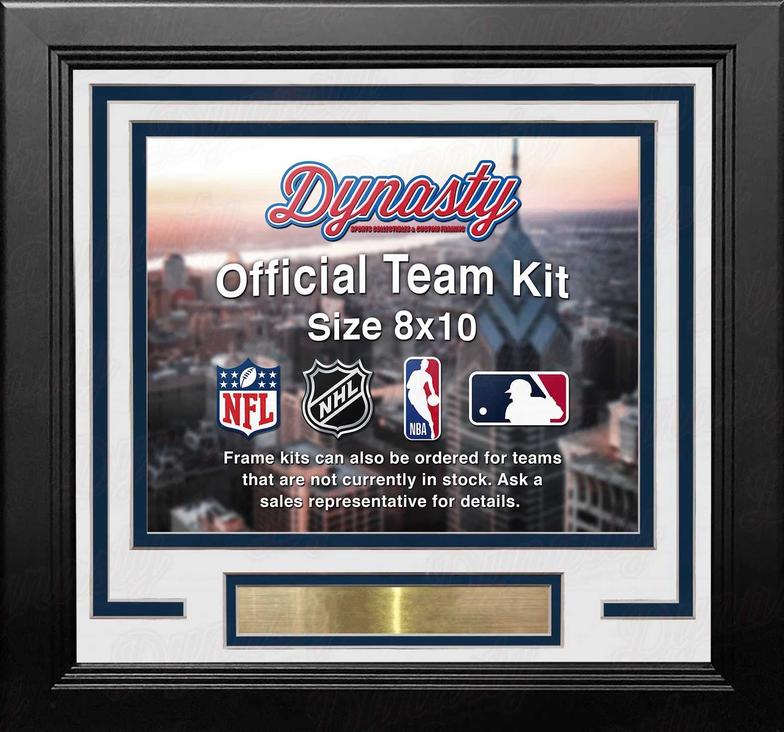Denver Nuggets Custom NBA Basketball 8x10 Picture Frame Kit (Multiple Colors) - Image 3