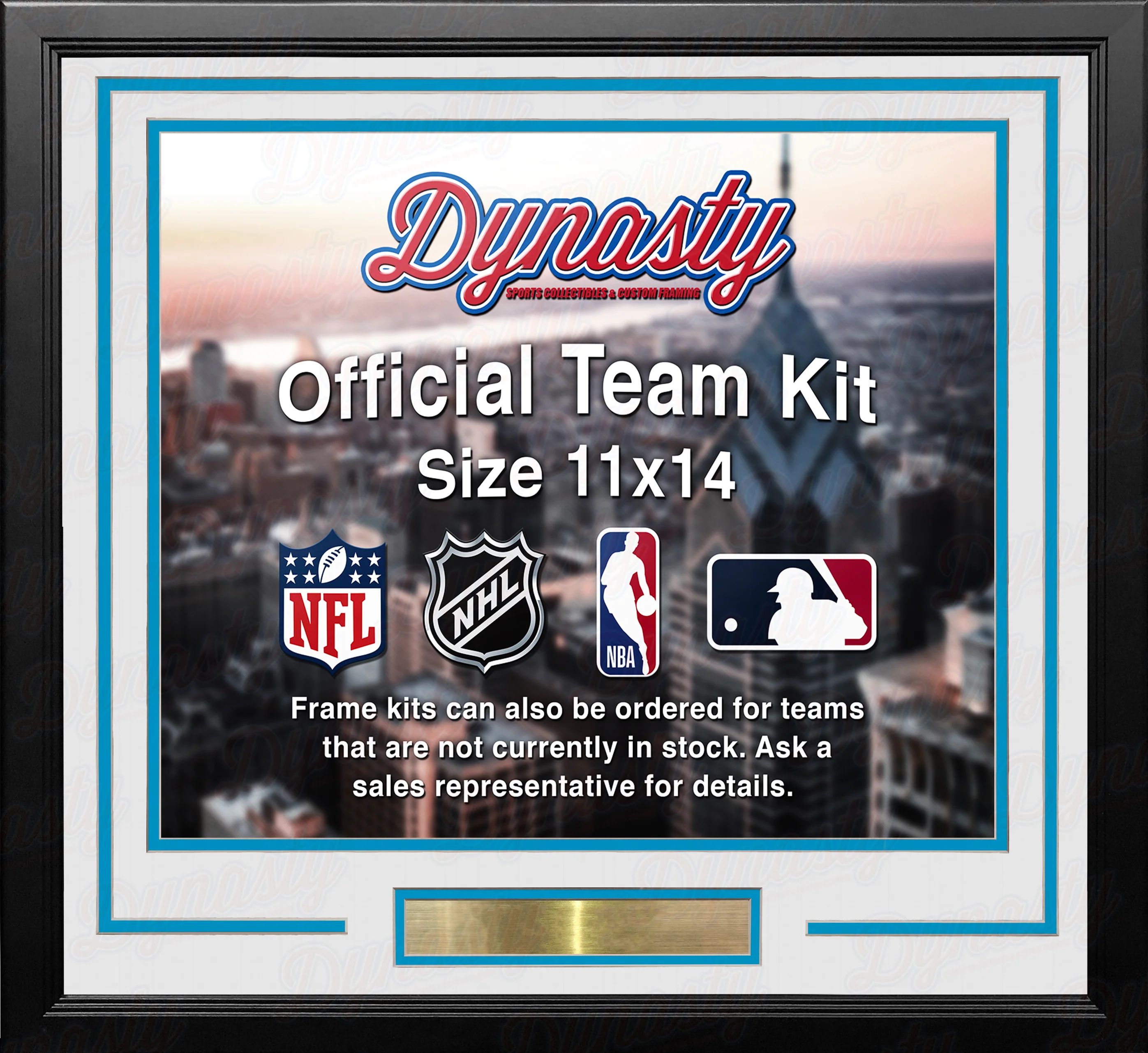 Denver Nuggets Throwback Custom NBA Basketball 11x14 Picture Frame Kit (Multiple Colors) - Image 3