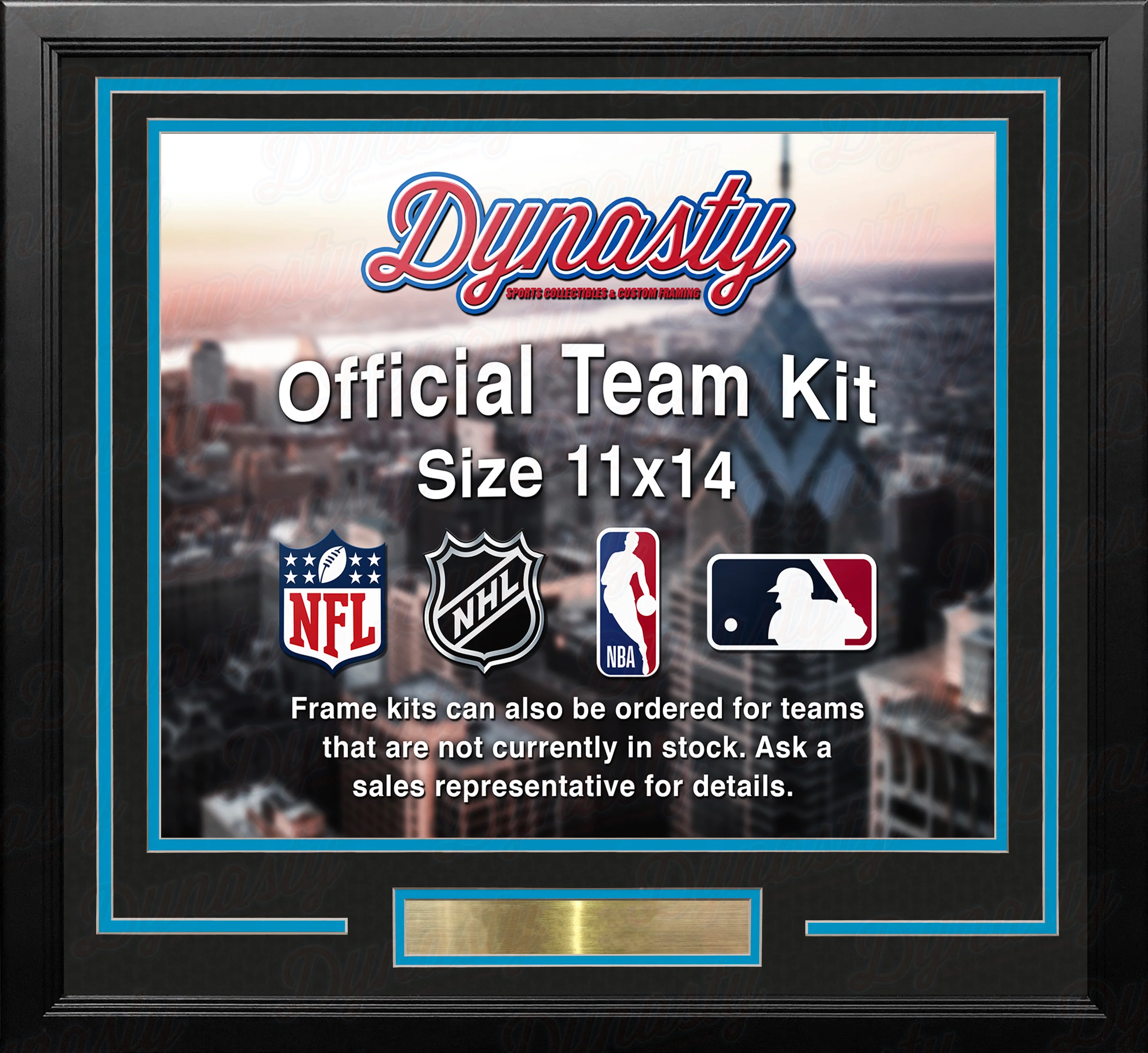 Denver Nuggets Throwback Custom NBA Basketball 11x14 Picture Frame Kit (Multiple Colors) - Image 4