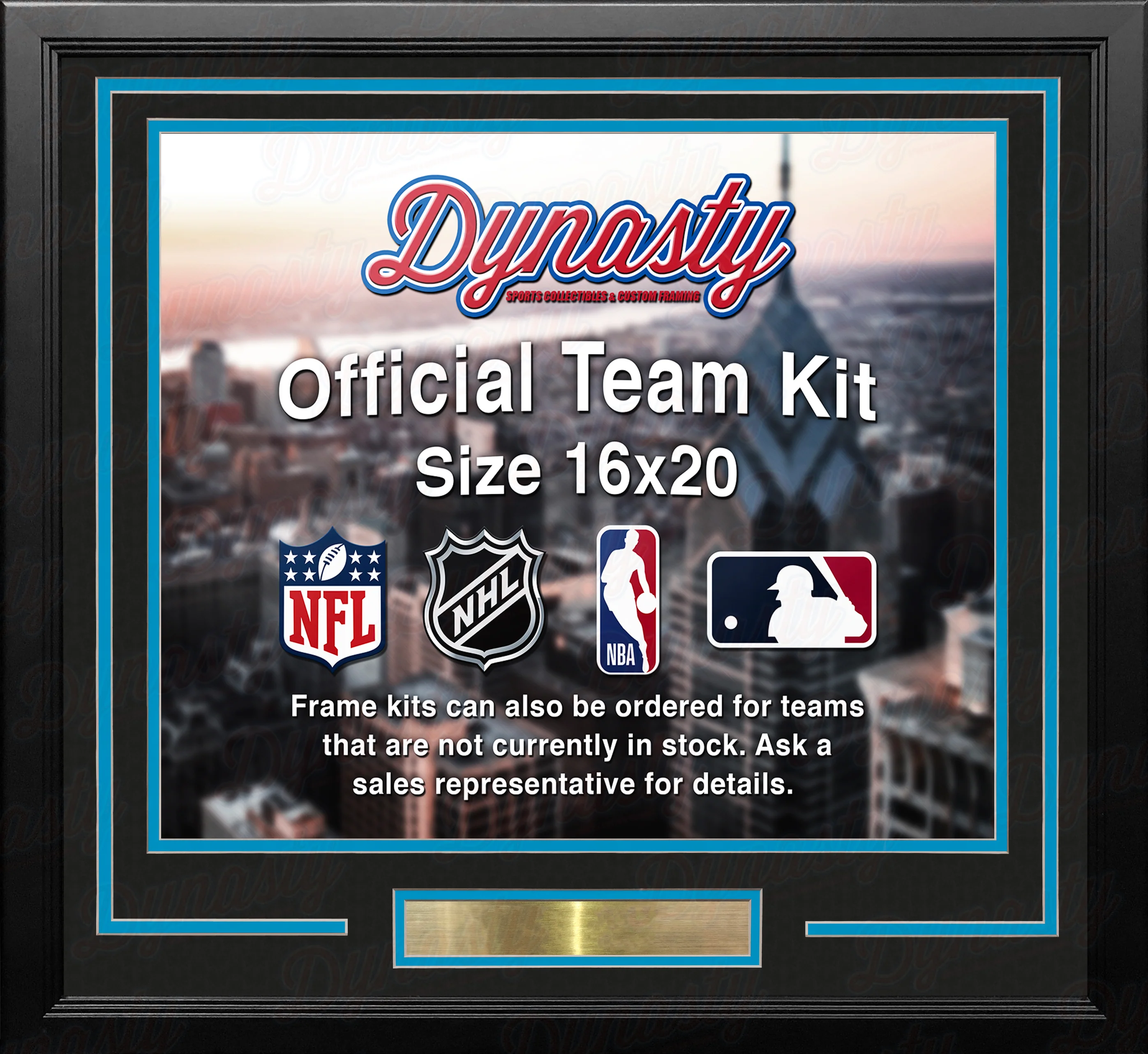 Denver Nuggets Throwback Custom NBA Basketball 16x20 Picture Frame Kit (Multiple Colors) - Image 4