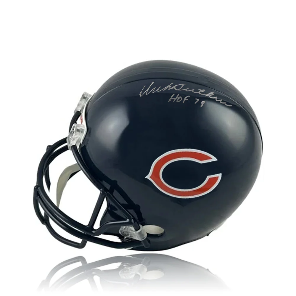 Dick Butkus Chicago Bears Autographed NFL Football Full-Size Authentic Helmet