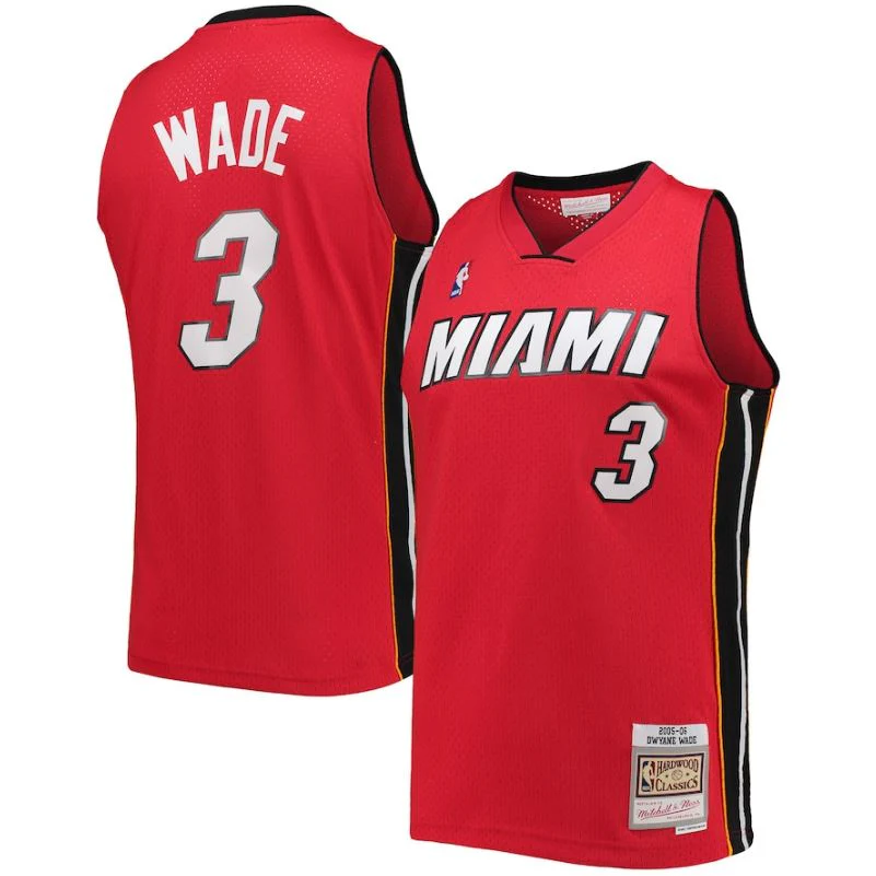 Dwyane Wade Miami Heat Mitchell & Ness Red Hardwood Classics 2005-06 Swingman Jersey